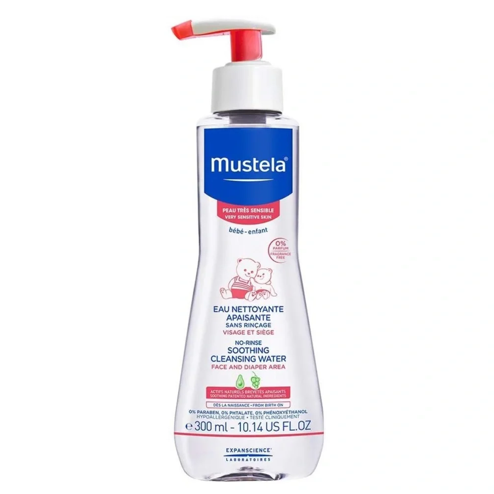 New Mustela No Rinse Soothing Cleansing Water Very Sensitive Skin 10.14 oz Baby - Picture 1 of 13